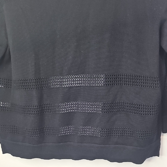 Kasper Black Women's Cardigan Sweater Soze L - Picture 5 of 11